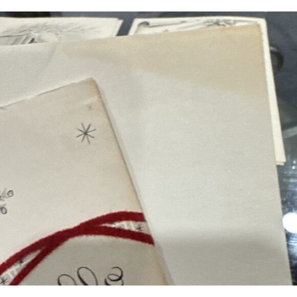 Vintage Lot Of 6 Used Christmas Cards - Picture 2 of 6